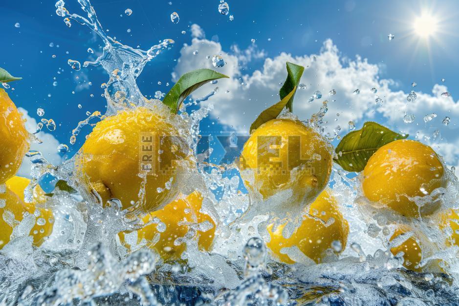Free Photos - Explosion Of A Lemon | FreePixel.com