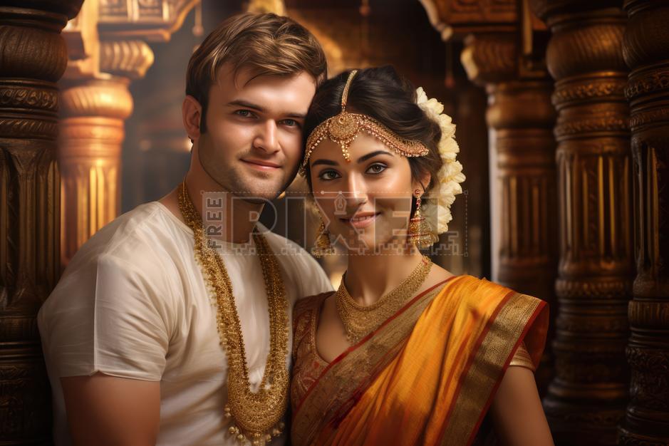 Free Photos - A Traditional Indian Couple Posing For A Photo ...