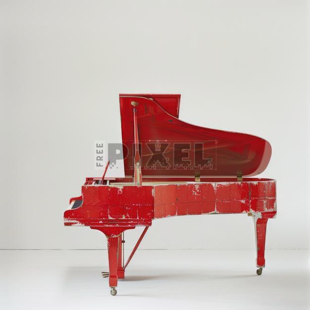 Free Photos - Vintage Red Piano | FreePixel.com