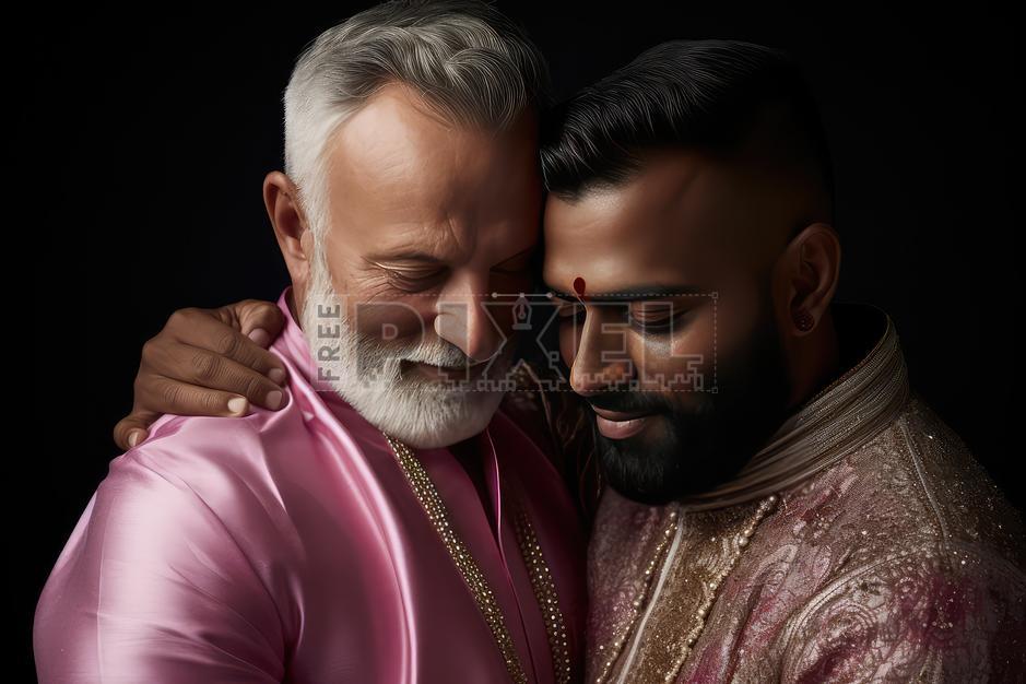 Free Photos - The Embrace Of Two Older Men | FreePixel.com