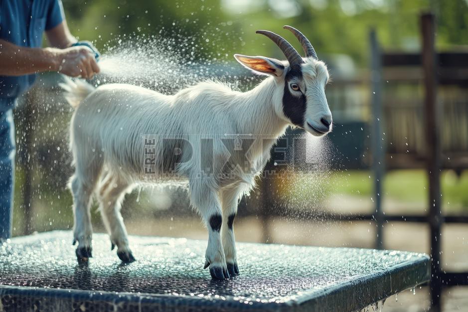 Free Photos - Goat Getting A Bath | FreePixel.com