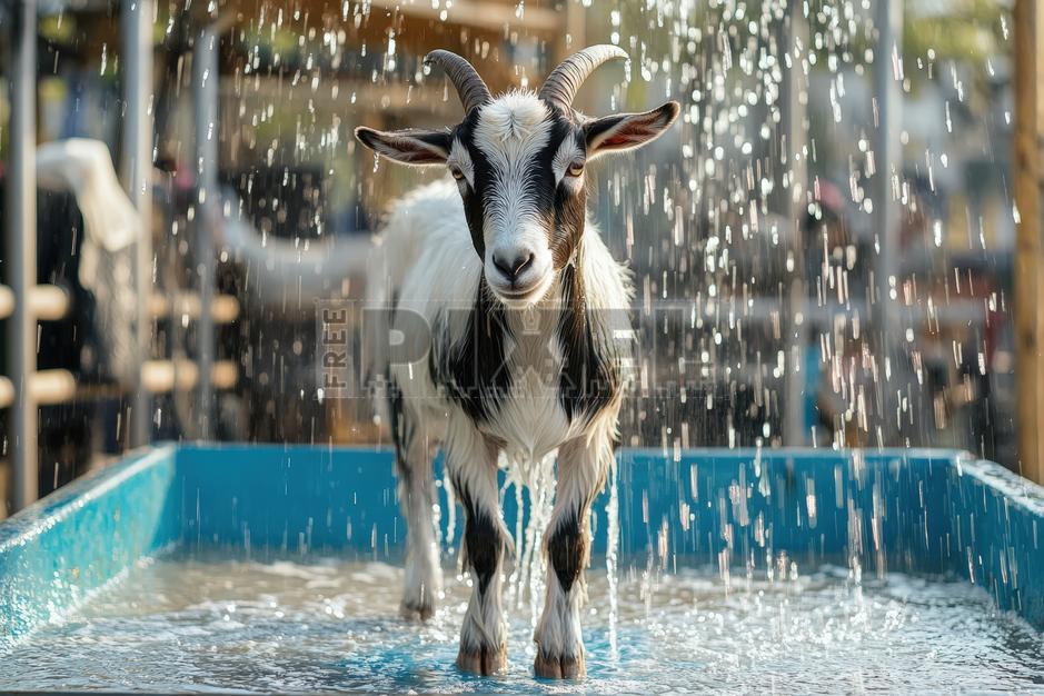 Free Photos - Goat In Water Trough | FreePixel.com