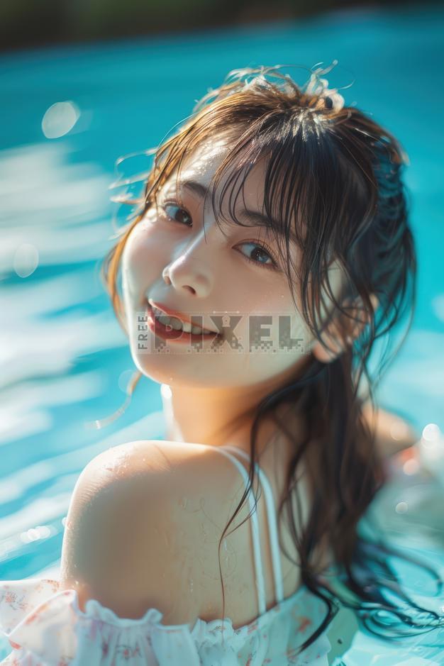 Free Photos - Young Asian Woman In Swimming Pool Photo. | FreePixel.com
