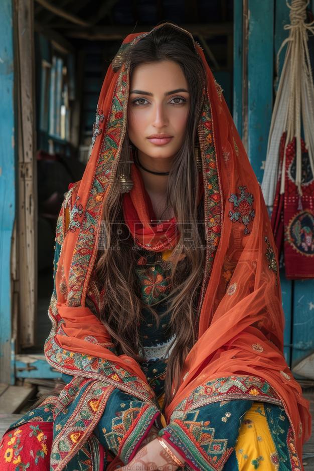 Free Photos - Beautiful Indian Muslim Woman Portrait In Traditional Red ...