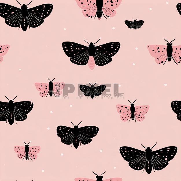 Free Photos - Butterflies And Moths On Pink Background | FreePixel.com