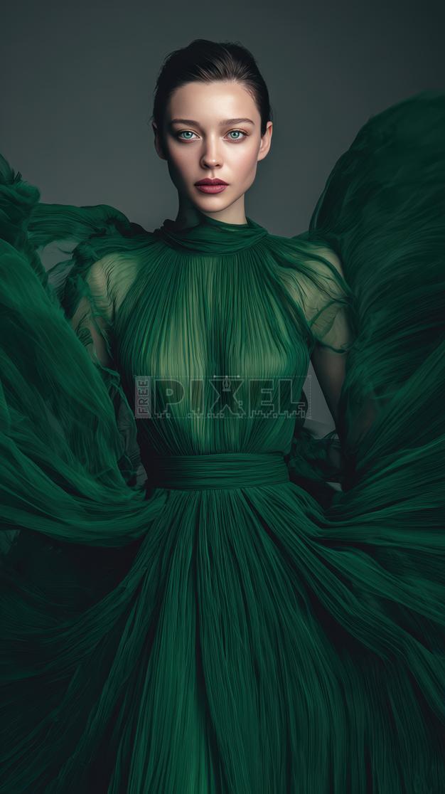 model in green dress File:Model in green dress 2.jpg