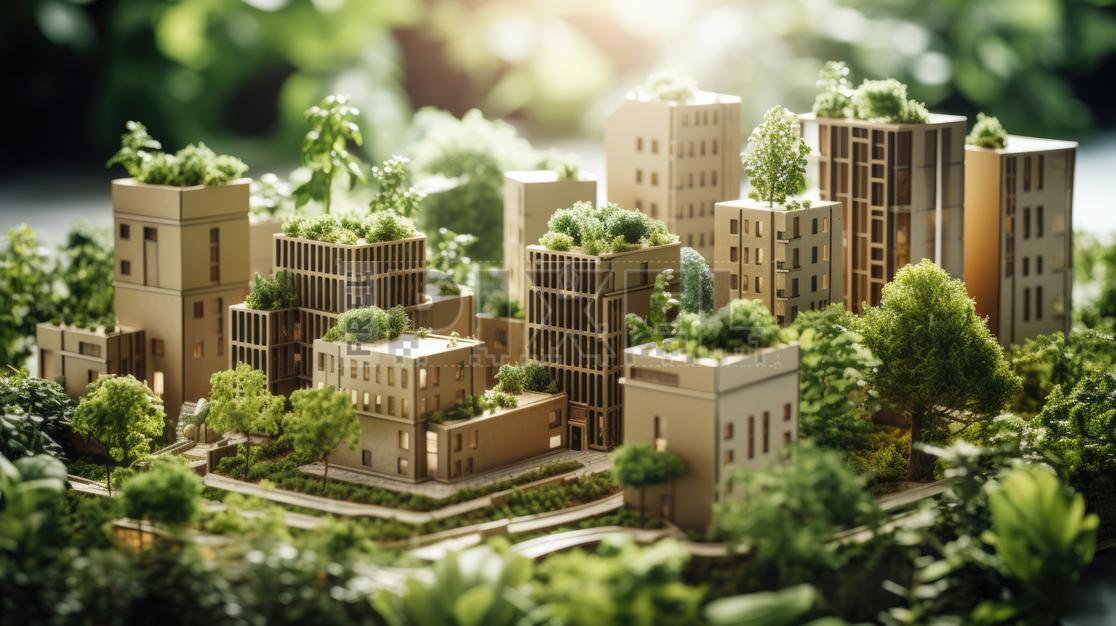 Free Photos - 3d Model Of A Sustainable Urban Development Of Green ...