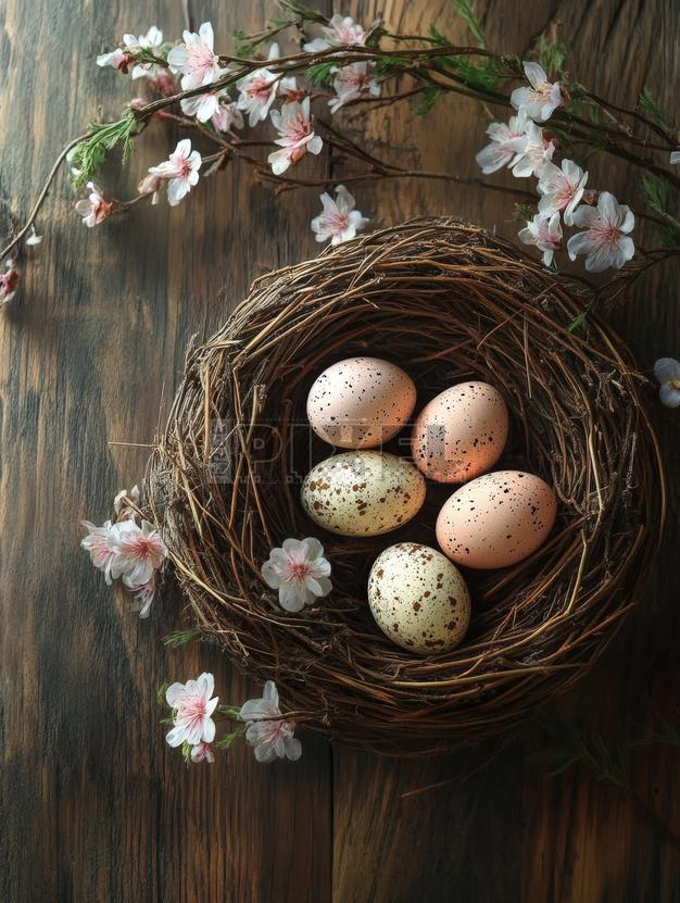 Free Photos - A Close-up Photograph Of A Nest Filled With Speckled Eggs ...