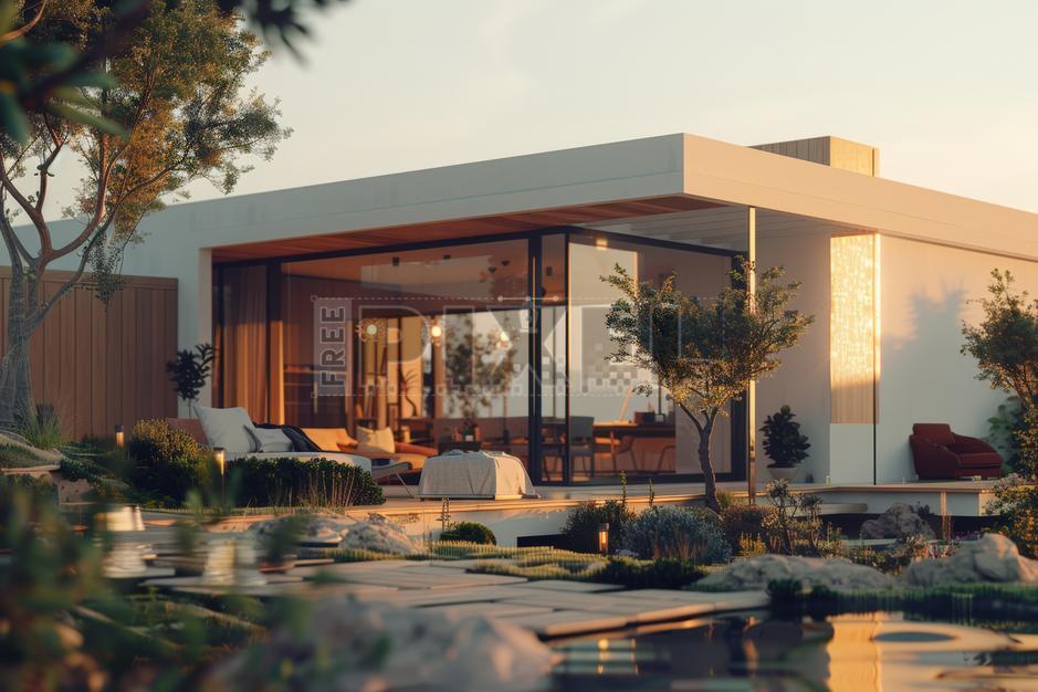 Free Photos - Modern House With Large Windows | FreePixel.com