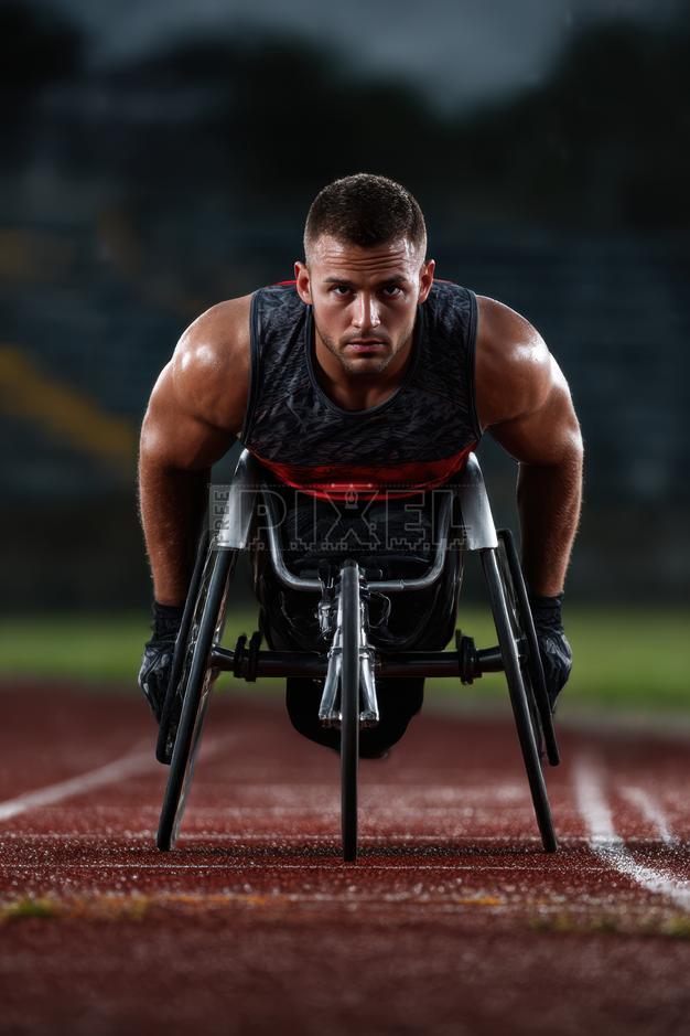 Free Photos - Paralympic Wheelchair Athlete Racing On Track In ...