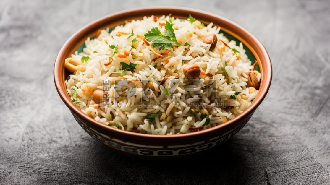 Free Photos - Presenting Of Garlic Fried Rice Dish With Nuts In Bowl ...