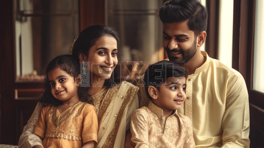 Free Photos - Realistic Portrait Of Smiley Indian Family During ...