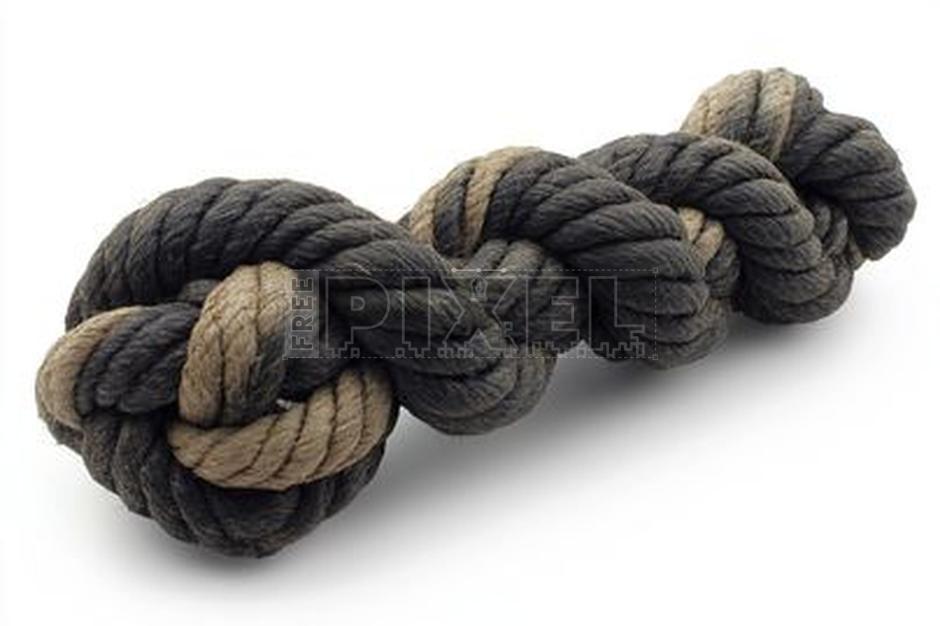Free Photos - A Black Rope Chew Toy Against White Background Photo ...