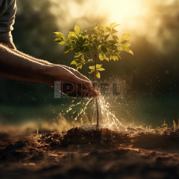Free Photos - A Person Nurturing A Young Plant With Hand Watering For ...