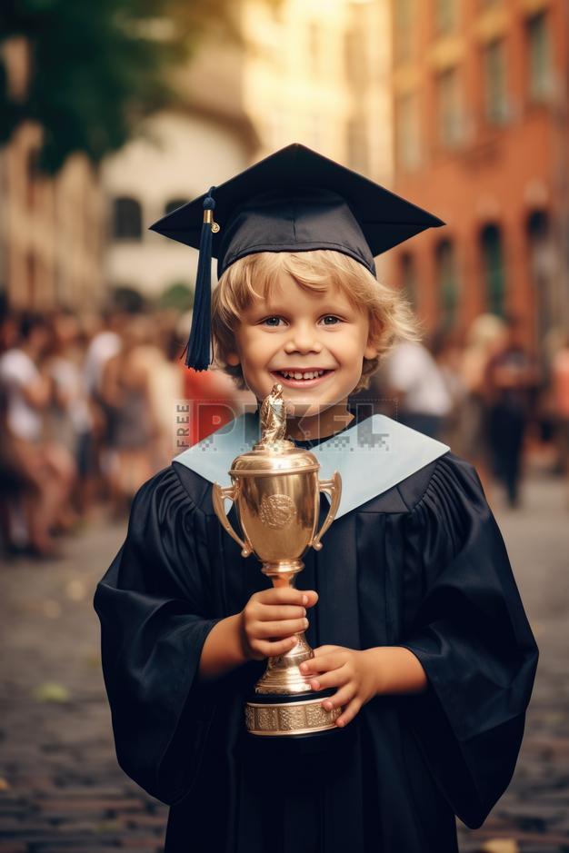 Free Photos - Smiling American Graduate Child Boy Posing With Award ...