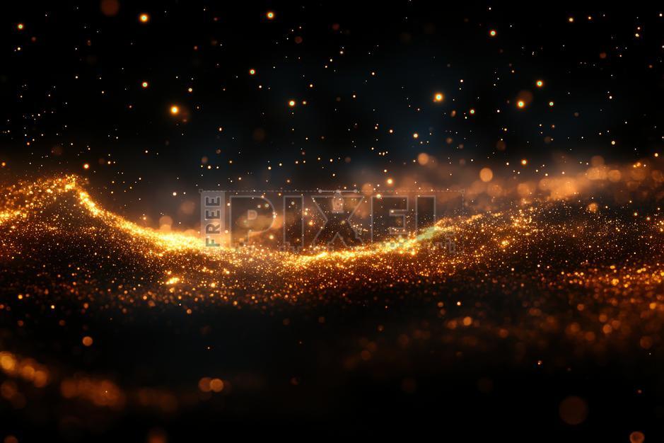 Free Photos - Golden Dust Particles Background | FreePixel.com
