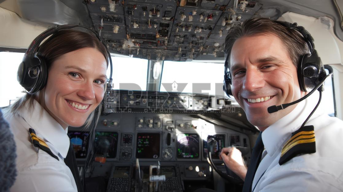Free Photos - Pilot And Co-Pilot In Cockpit | FreePixel.com