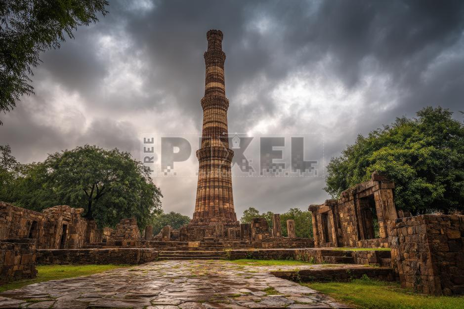 Free Photos - Qutub Minar Monument In Delhi, India | FreePixel.com