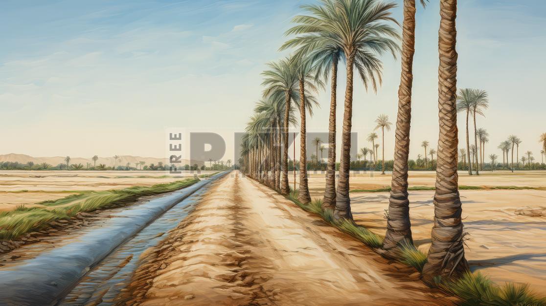Free Photos - A Long Dusty Road Leading To Palm Trees And Water ...