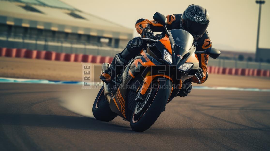 Free Photos - Racing Motorcyclist On A Track | FreePixel.com