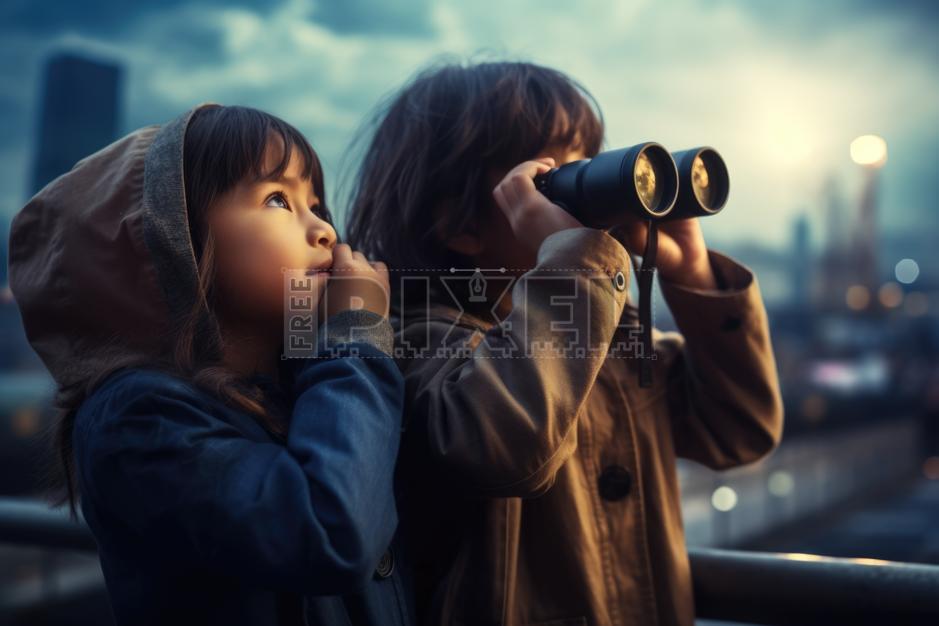 Free Photos - Inquisitive Children Observing The World Through A ...