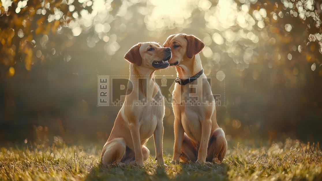 Free Photos - Two Dogs Sitting In The Grass | FreePixel.com