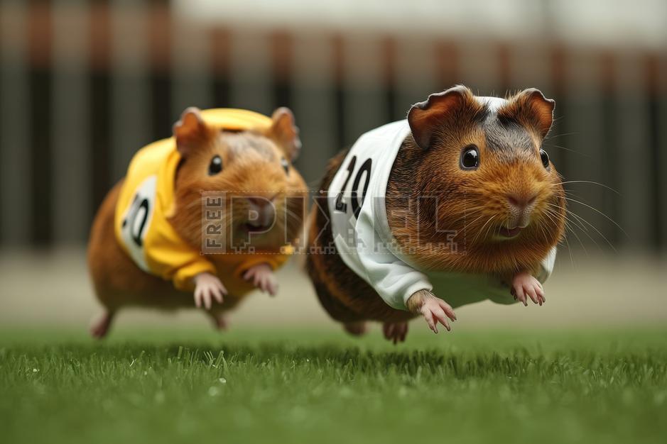 Free Photos - Guinea Pigs Racing In Grass, Photo | FreePixel.com