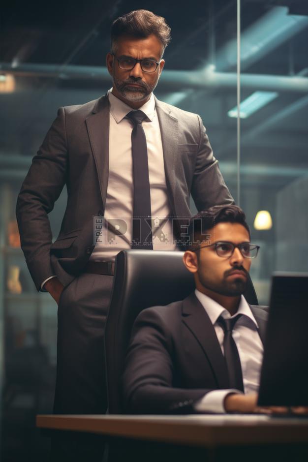 Free Photos - Two Men In Suits Looking At A Computer Screen | FreePixel.com