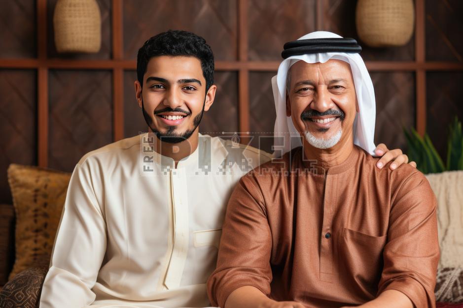 Free Photos - Arabic Speaking Man And Young Man Pose For The Camera In ...