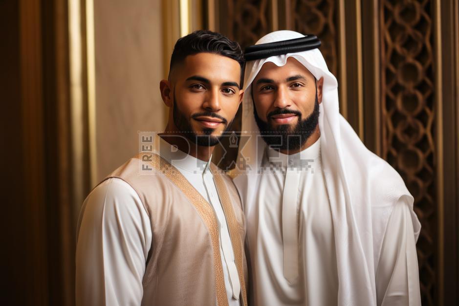 Free Photos - Two Men In Traditional Arabic Clothing Pose For A Photo ...