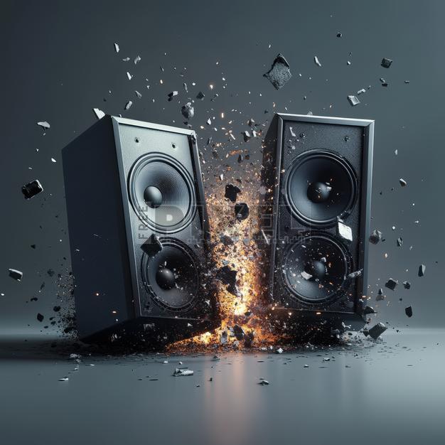 Free Photos - Speakers Exploding In A Fiery Display | FreePixel.com