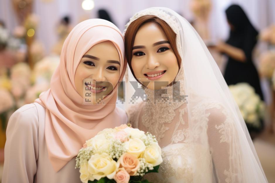 princess polly baby blue dress Muslim Wedding Dress Long Sleeves With Pearls Chiffon Appliques Long P –  Simplepromdress main image 1