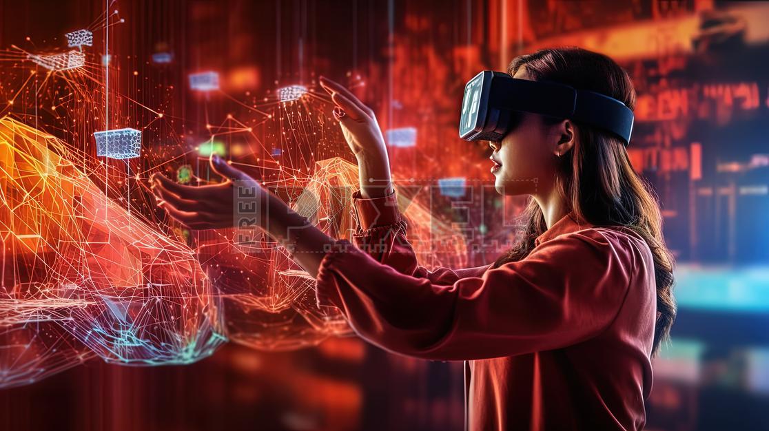 Free Photos - Young Woman Using Advanced Technology As A VR Headset For ...