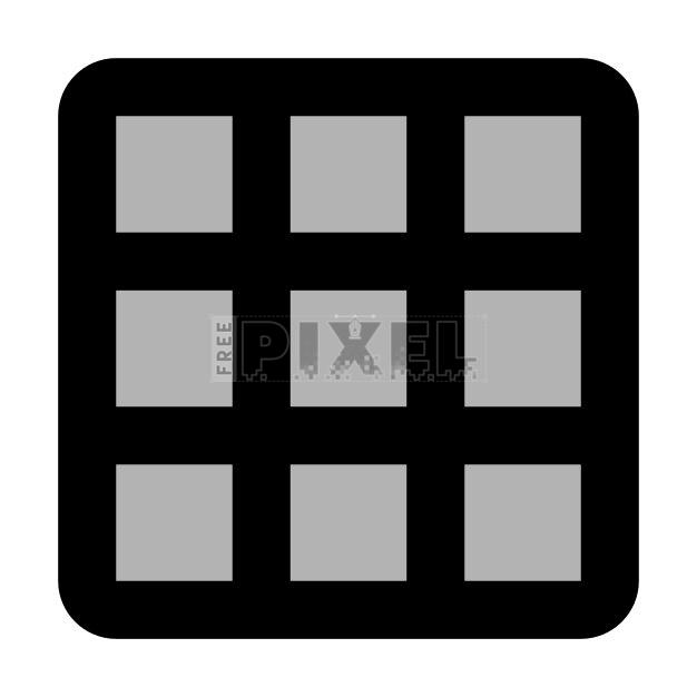 Free Svg - 3x3 Grid Icon | FreePixel.com