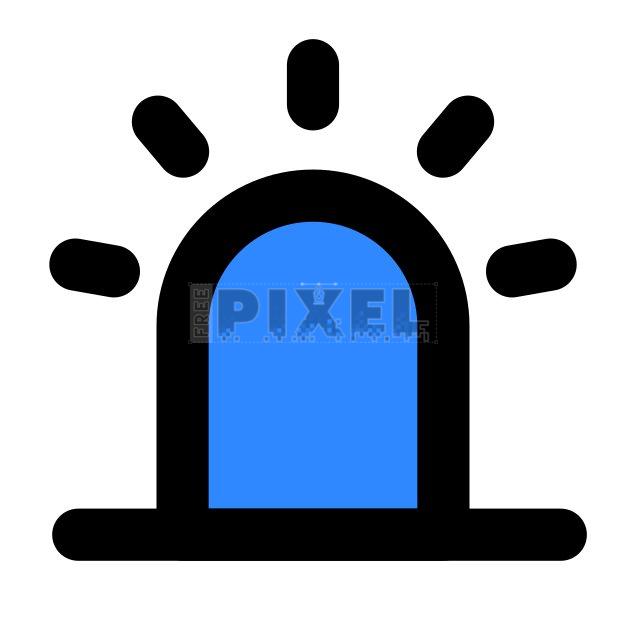 Free Svg - Blue Alert Icon | FreePixel.com