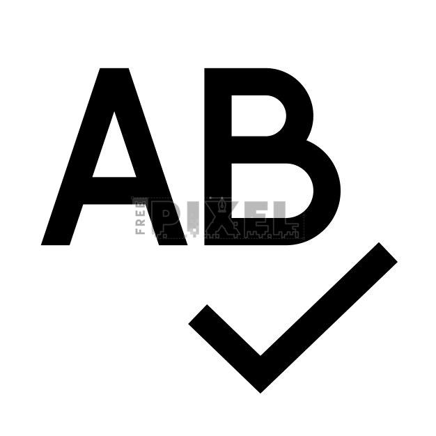 Free Svg - AB Checkmark | FreePixel.com