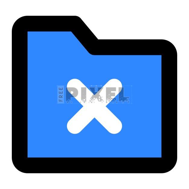 Free Svg - File Folder With X | FreePixel.com