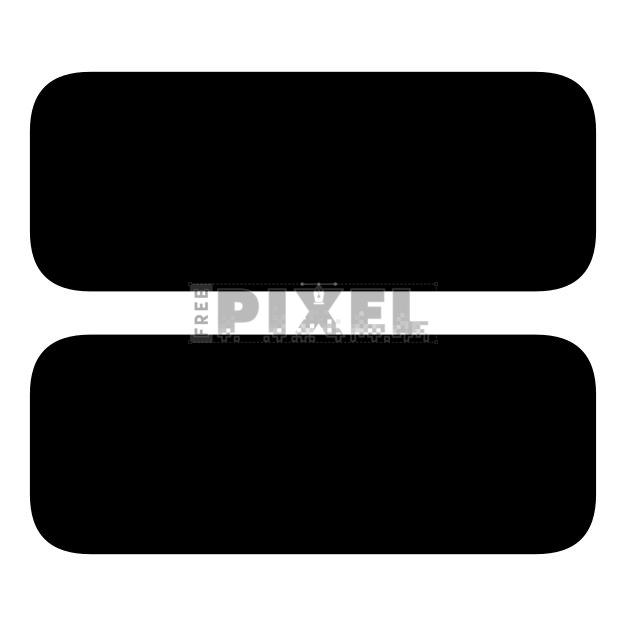 Free Svg - Horizontal Rounded Rectangles | FreePixel.com
