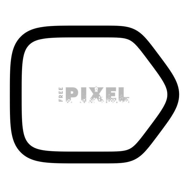 Free Svg - Rounded Rectangle With Corner Cutout | FreePixel.com