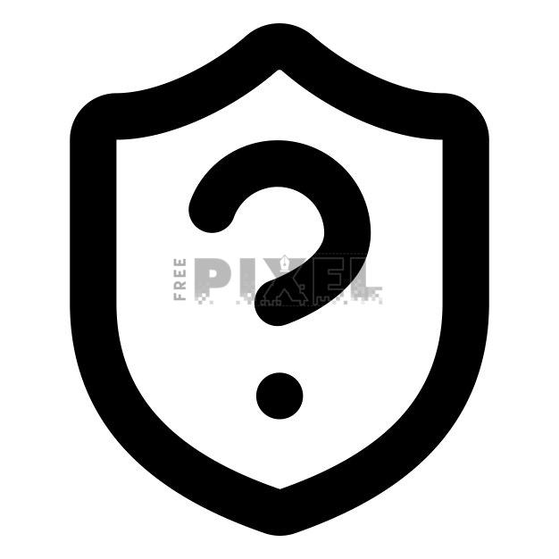 Free - Question Mark Shield Icon | FreePixel.com