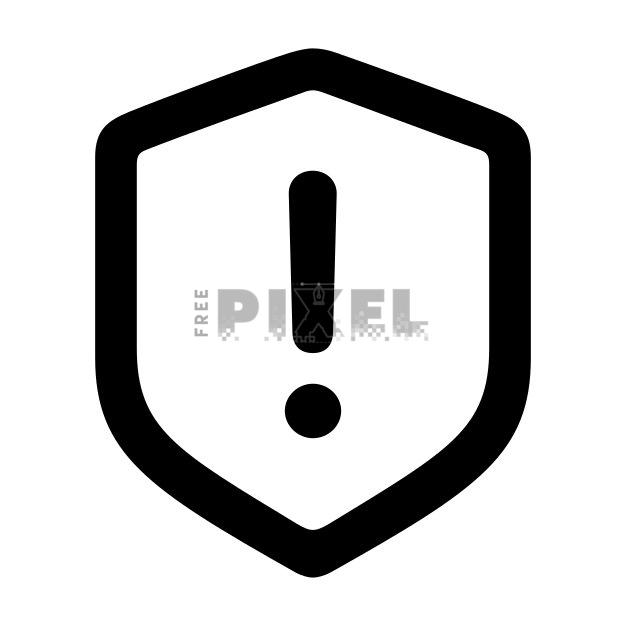 Free Svg - Warning Shield Icon | FreePixel.com