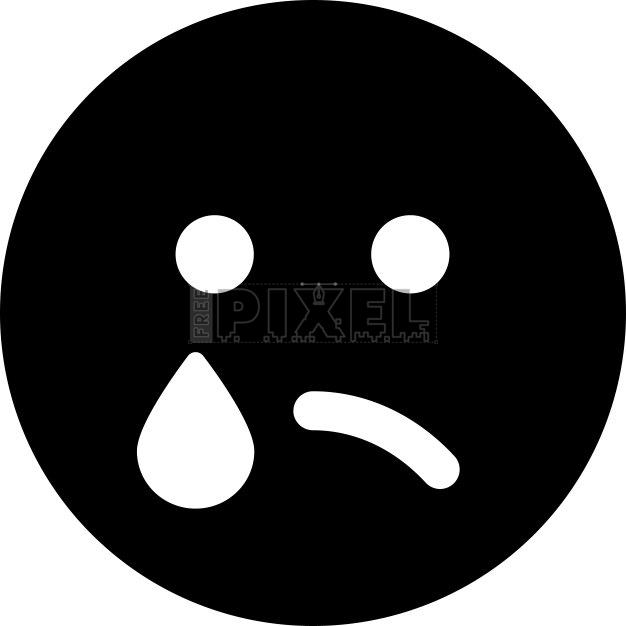 Free Svg - Sad Face Icon | FreePixel.com