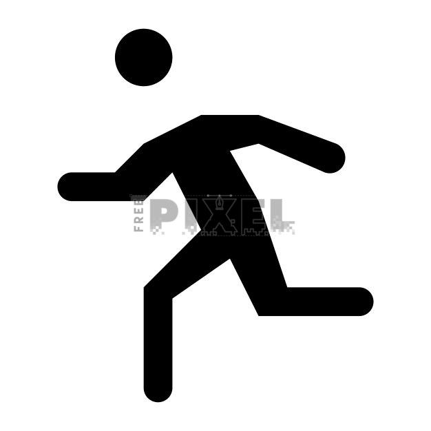Free Svg - Running Man Icon | FreePixel.com