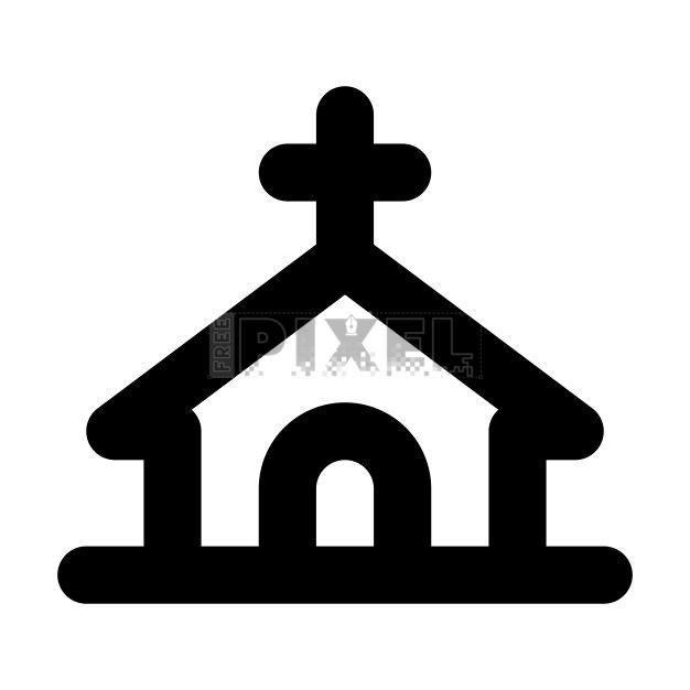 Free Svg - Church Building Icon | FreePixel.com