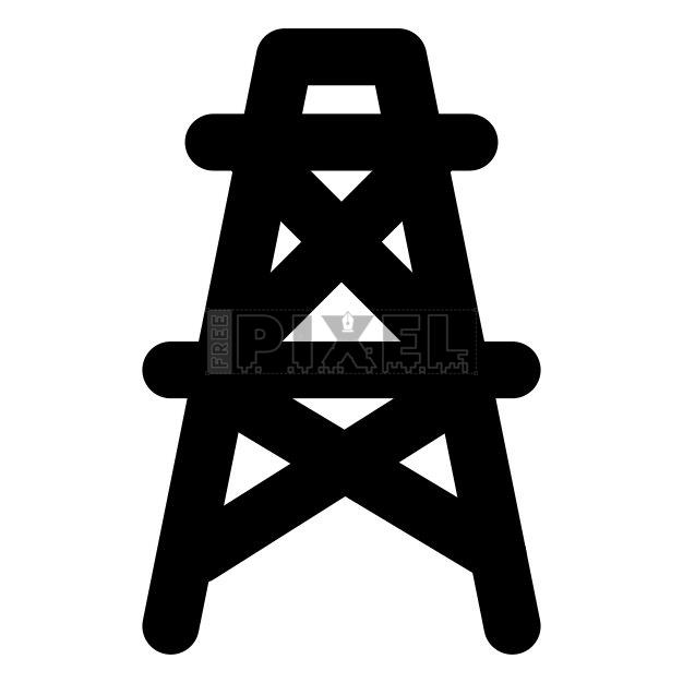 Free - Oil Rig Icon | FreePixel.com