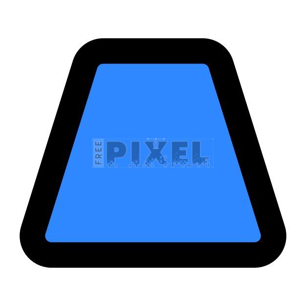 Free Svg - Blue Triangle Icon | FreePixel.com