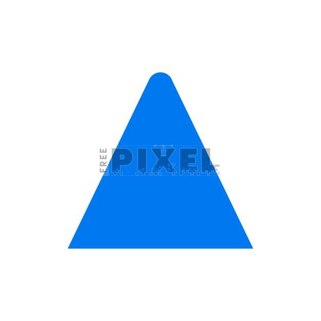 Free - Blue Triangle Icon | FreePixel.com