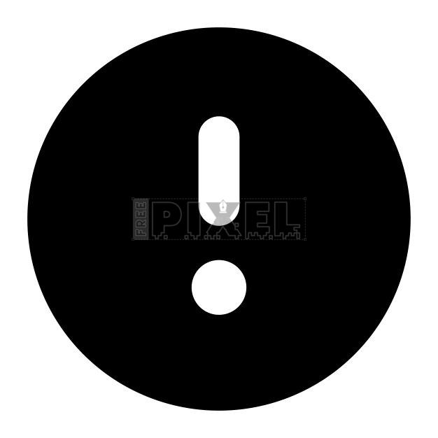 Free Svg - Exclamation Mark Icon | FreePixel.com