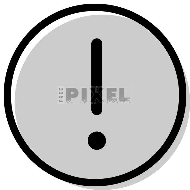 Free Svg - Exclamation Mark Icon | FreePixel.com