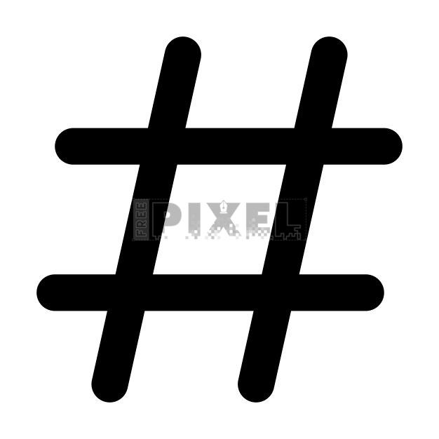 Free Svg - Hash Symbol Icon | FreePixel.com